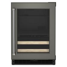 See Details - 24" Panel-Ready Beverage Center with Wood-Front Racks