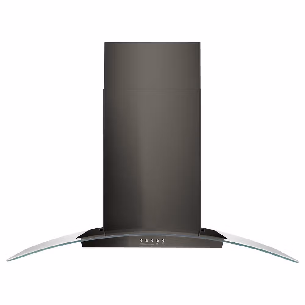 See Details - 36" Concave Glass Wall Mount Range Hood