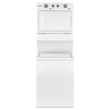 See Details - 3.5 cu.ft Long Vent Gas Stacked Laundry Center 9 Wash cycles and Wrinkle Shield™