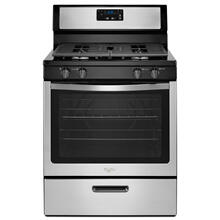 See Details - Whirlpool® 5.1 Cu. Ft. Freestanding 4-Burner Gas Stove