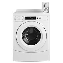 Product Image - 27" Commercial High-Efficiency Energy Star-Qualified Front-Load Washer Featuring Factory-Installed Coin Drop with Coin Box White