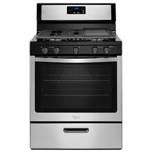 See Details - Whirlpool® 5.1 Cu. Ft. Freestanding 5-Burner Gas Stove